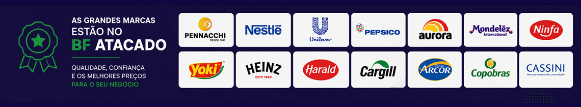 Grandes marcas na BF Atacado