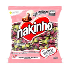 Bala Recheada NAKINHO Iogurte c/ recheio  500g