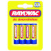 Pilha RAYOVAC Amarelinhas Pequena SM 4un