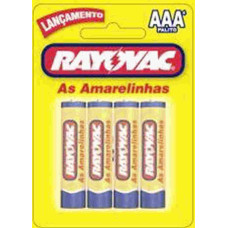 Pilha RAYOVAC Amarelinhas Palito Cartela 4un