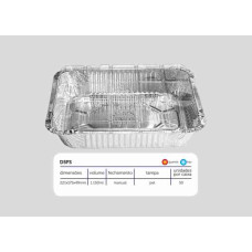 Forma WYDA Aluminio D5 1150ml c/Tampa PET 50un