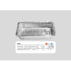 Forma WYDA Aluminio D7 750m C/Tampa PET 50 un