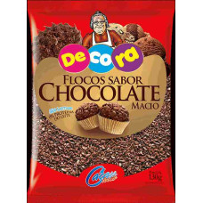 Flocos Chocolate DECORA CACAUF Macio 130g