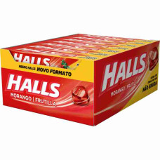 Drops HALLS Morango 28g 21un