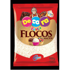Flocos Chocolate DECORA CACAUF Macio Branco 500g