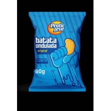 Batata PRATIC LEVE Ondulada Natural 20X80g