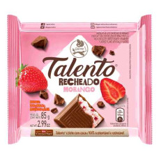 Chocolate G TALENTO 85G Recheio Morango 12un