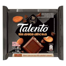 Chocolate TALENTO 85g Meio Amargo Amendoim 12un