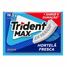 Chicle TRIDENT MAX Hortela Free 14un