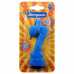 Vela  Aniversrio BOMPACK Azul N7 24un