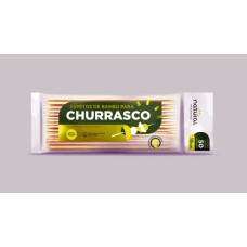 Espeto 18cm Bambu NATURAL Churrasco 50un