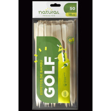 Espeto 18cm Bambu NATURAL Golf 50un