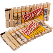 Prendedor Roupa Madeira GABOARDI 12un
