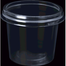 Pote 140ml PP COPOBRAS C/Tampa Transp 25un