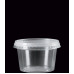 Pote 250ML PP CRISTAL C/Tampa Transparente 25un