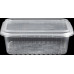 Embalagem 500ml PP CRISTAL Retangular  C/Tampa 25un